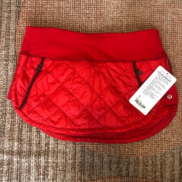 lululemon athletica Pants - lululemon RUN: Hot Cheeks Shirt RED Size 8 NWT